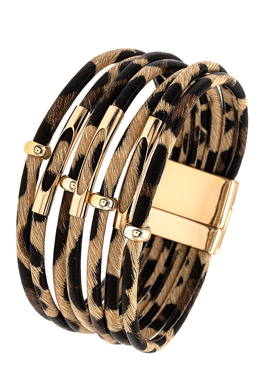 Bailee Leopard Print Bracelet